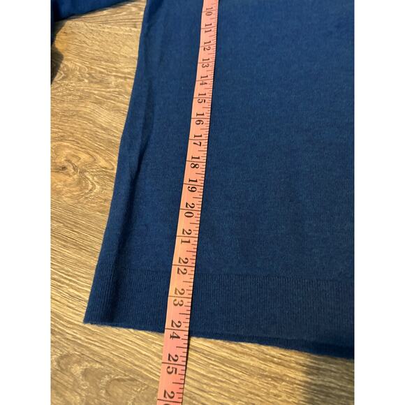 Talbots New Blue Wool Blend Crewneck Sweater MP - Picture 6 of 7